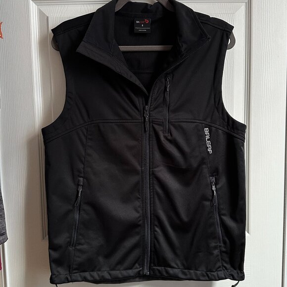 Men's Black Baleaf Full Zip Golf Vest Size Small - Picture 1 of 9